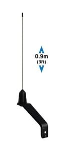 Shakespeare VHF antenn 90cm Whipflex