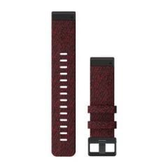 Garmin QuickFit® 22-klockarmband, röd melerad nylon