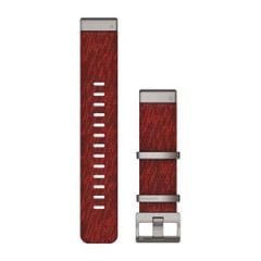 Garmin QuickFit® 22-klockarmband, armband i jacquardvävd nylon – röd
