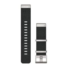 Garmin QuickFit® 22-klockarmband, armband i jacquardvävd nylon – svart