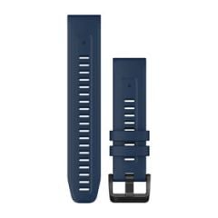 Garmin QuickFit® 22 klockarmband, Kaptensblå med svarta detaljer i rostfritt stål